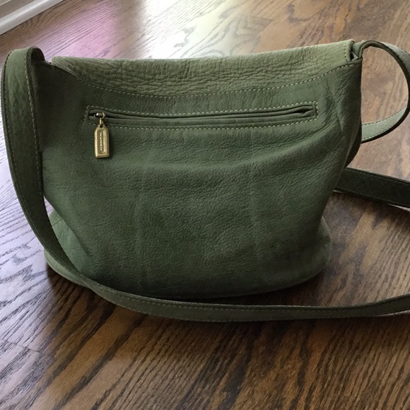 Vintage sage green leather coach purse - Picture 7 of 11